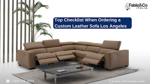 Custom Leather Sofa Los Angeles