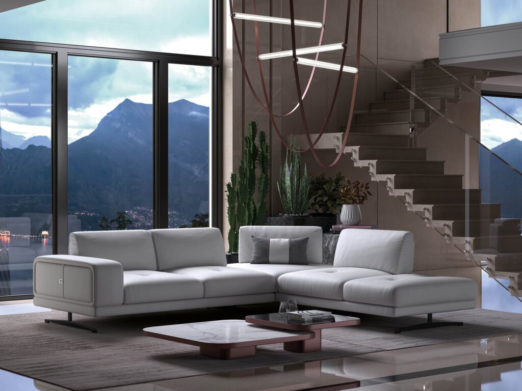 Estro Milano Spazio IS306 R Sectional Macadamia White