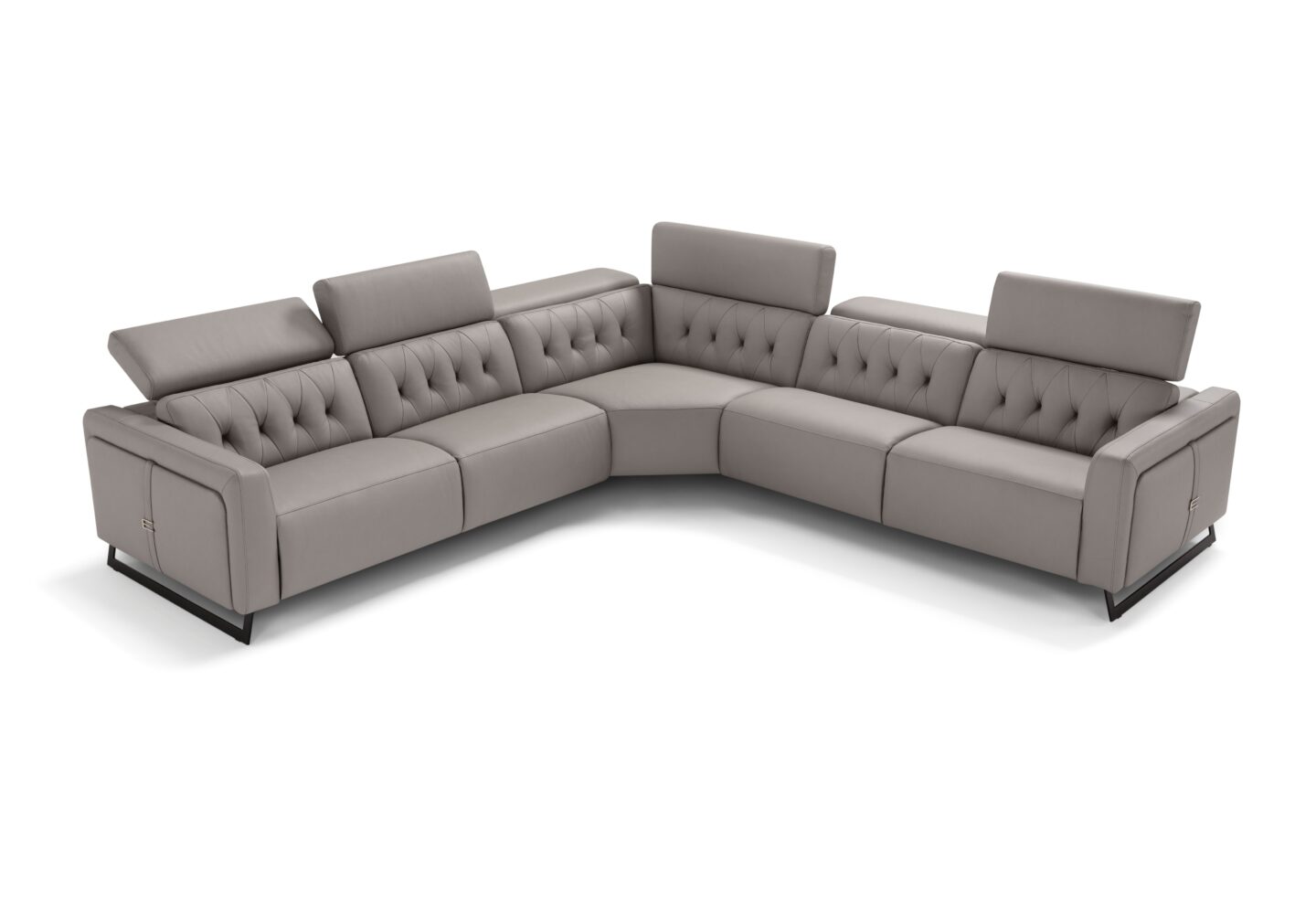 Allegra premium Italian leather upholstery texture detail