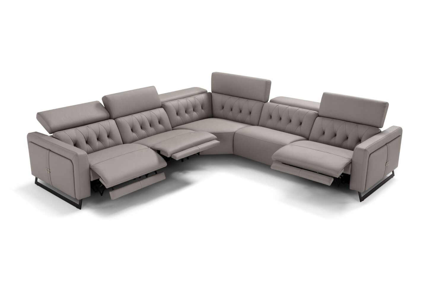 Allegra Italian leather sofa back view design