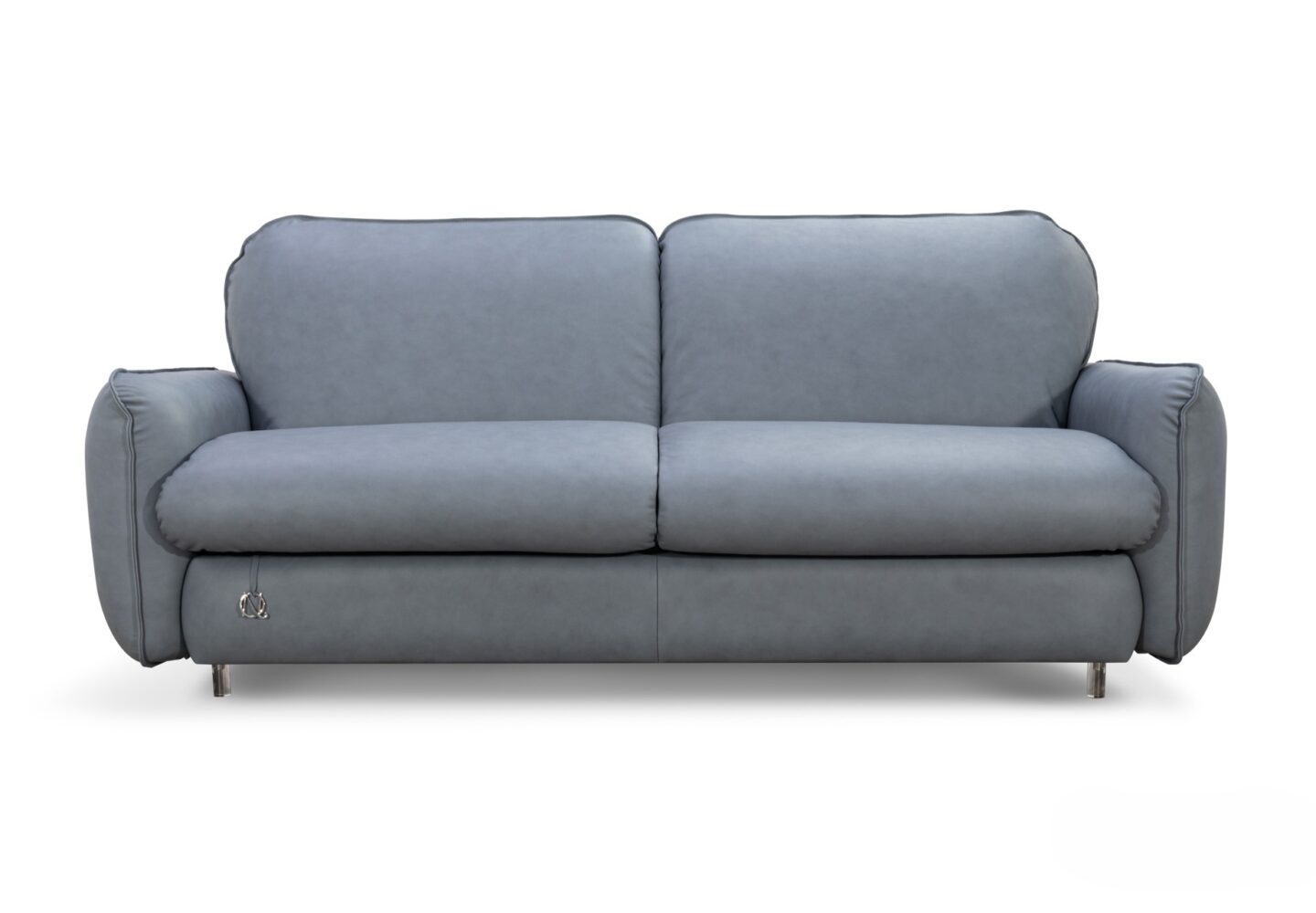 Birillo leather sofa full view showcasing premium Italian upholstery