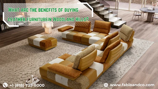 Leather furniture in Woodland